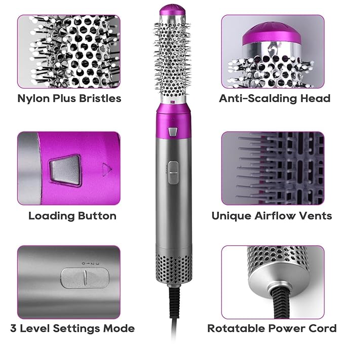 5 In 1 Hairdryer Hair Blower Brush