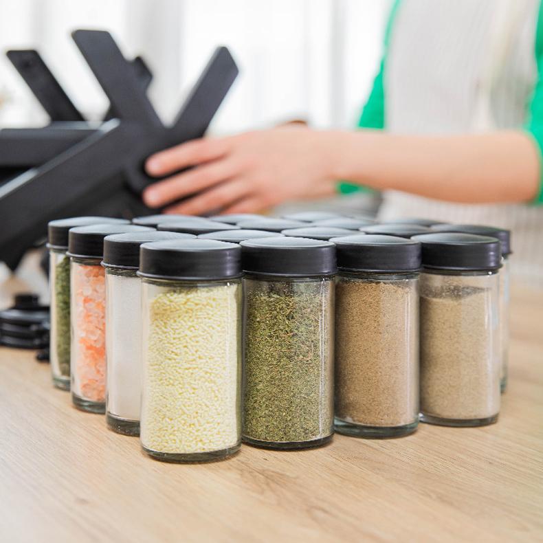 360° Rotating Spice Rack – Space-Saving Kitchen Organizer